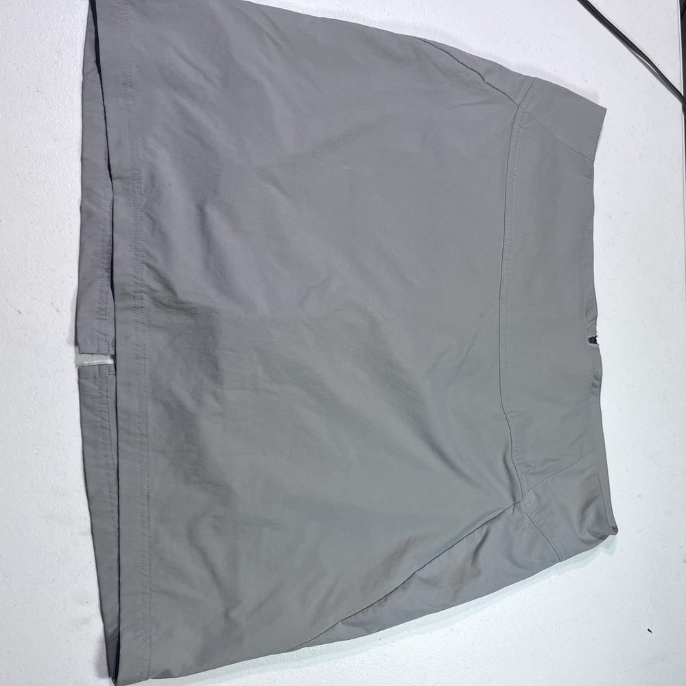 Royal Robbins Women's Skirt Sz 14 Nylon Pockets‎ Gray A Line Zip Outdoor Hiking